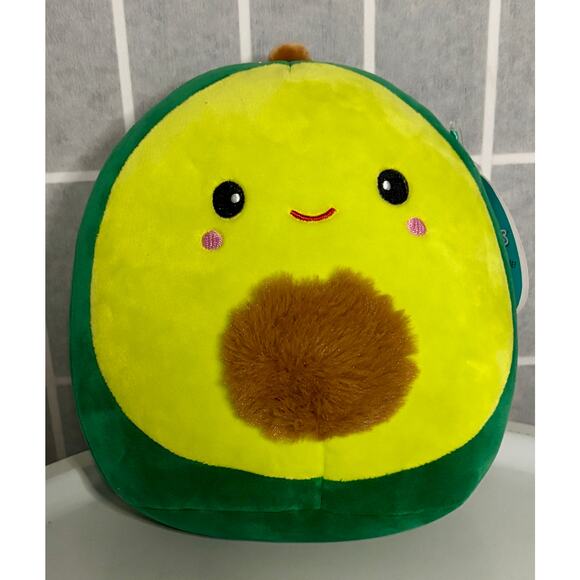 Squishmallows Austin the Avocado 8” Plush NWT Kelly Toy Soft Cute Kawaii Green - Picture 1 of 8
